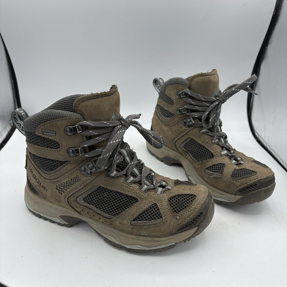 Vasque Boots Womens Size 8 M Breeze III 3 GTX Mid Gray‎ Hiking Camp 7195